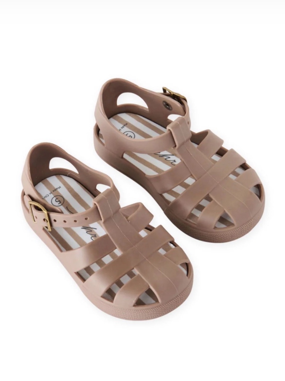Pehr Fisherman Sandals Portobello Kids Size 13 Brown Jelly Shoes NWOT